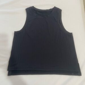 Bkack Lululemon Train To Be Tank
